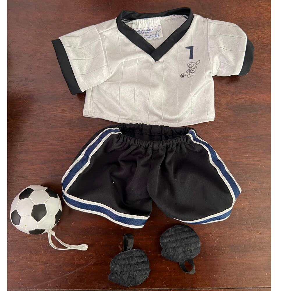 Build-A-Bear Soccer Outfit with Knee Pads and Soccer Ball
